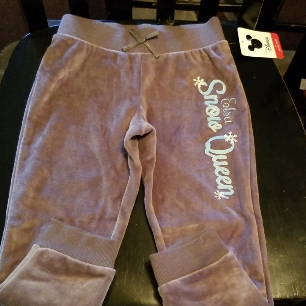 Elsa snow queen velvet pants